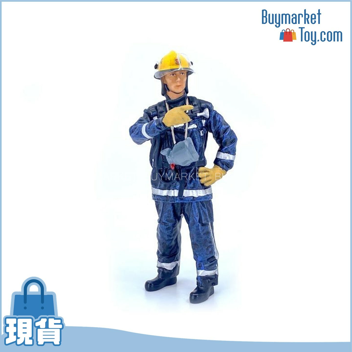 TINY 微影 1/18 #23 1990年代初消防員 樹脂模型