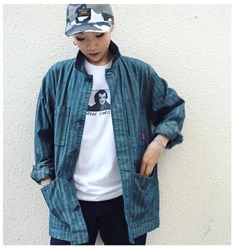 ON SALE 30% OFF: WTAPS INDIGO CHORE JACKET COTTON HELL IN BONE - SIZE S IN STOCK NOW (現貨發售中)