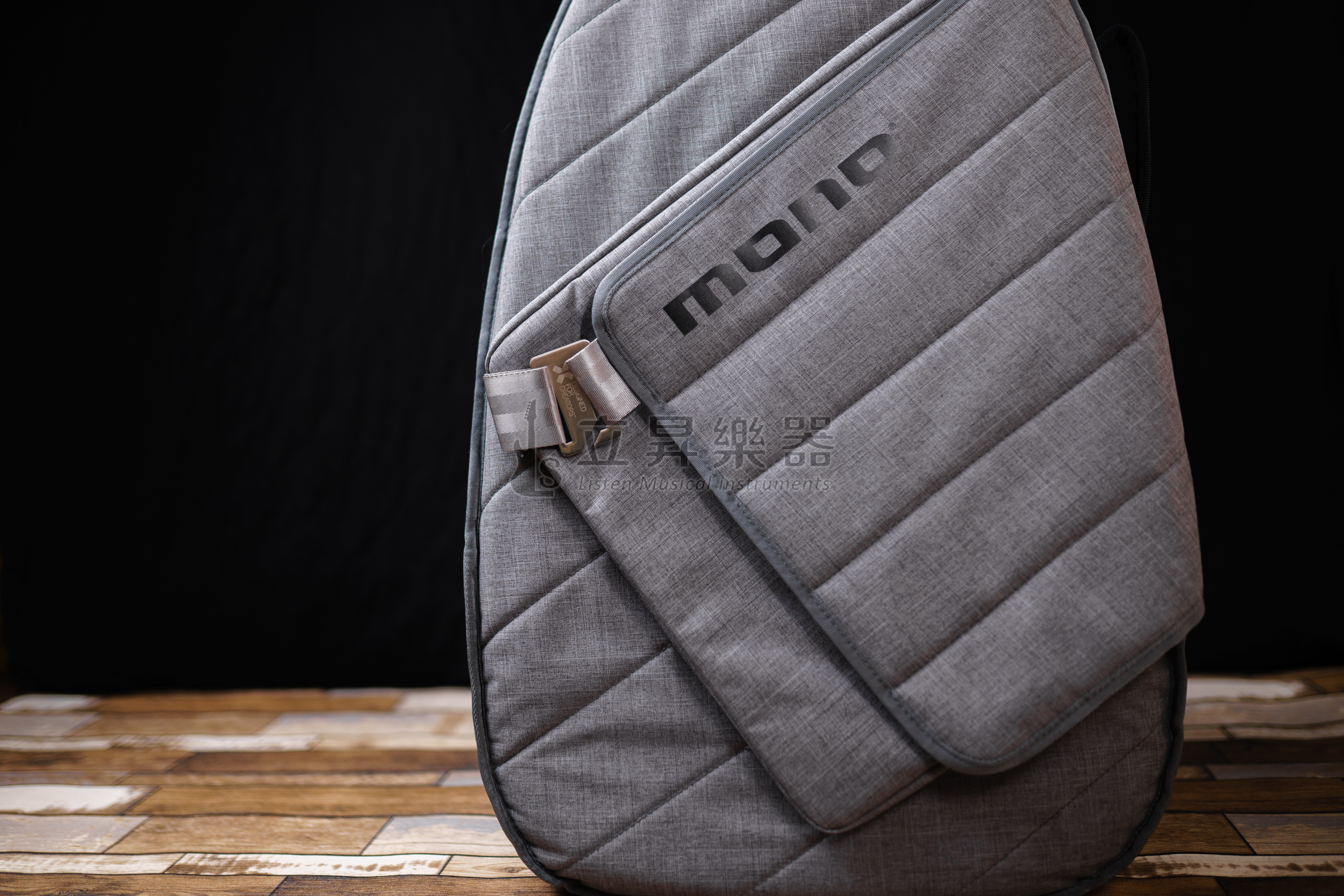 MONO MONO M80系列 輕量電貝斯袋 M80-SEB-ASH 灰色 軍事化防震防潑水等級 BASS袋 第 3 張圖片｜三峽吉他 / Bass
