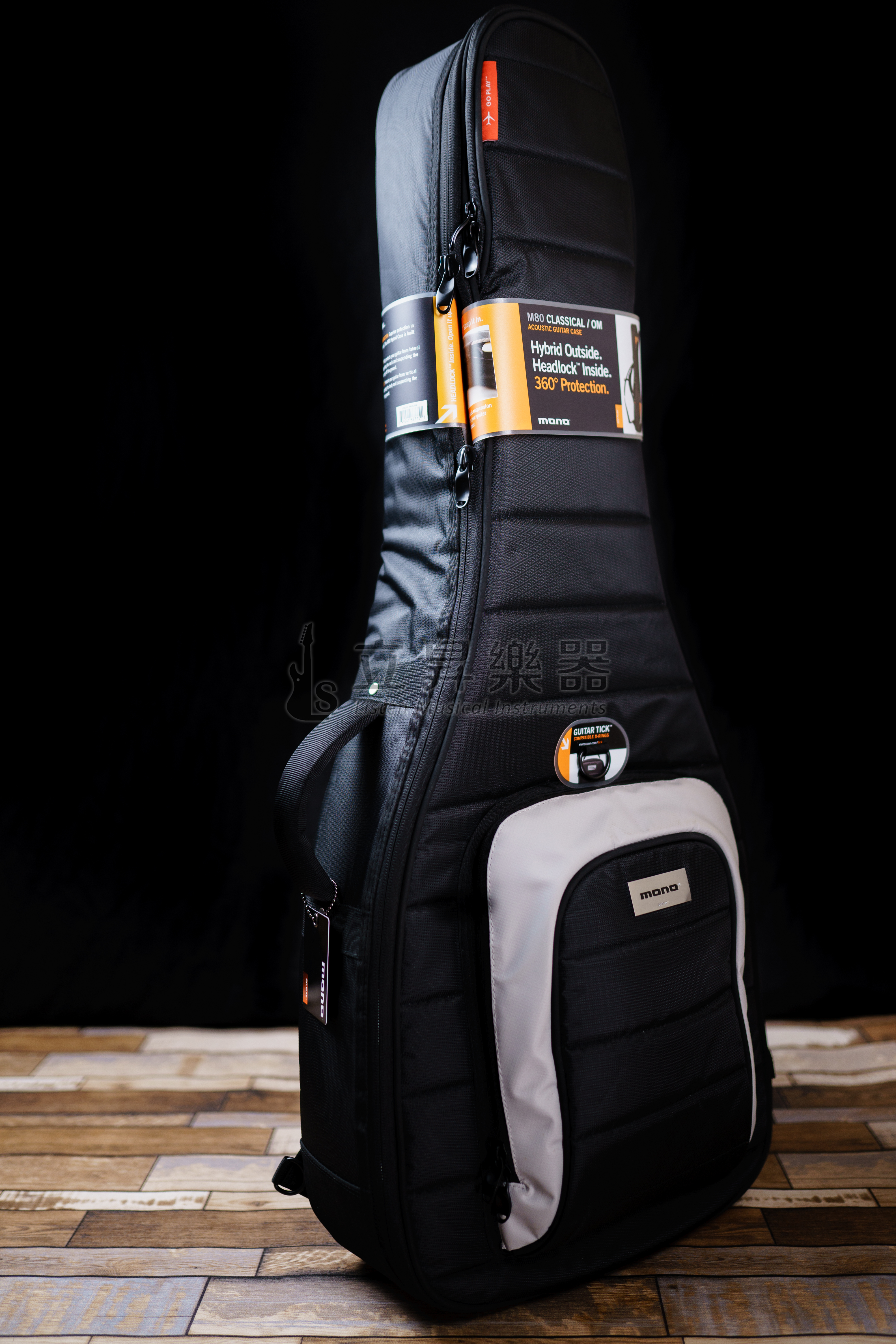 MONO M80系列 木吉他袋 OM桶 古典吉他袋 防刮耐磨防潑水 M80-AC-BLK 黑色