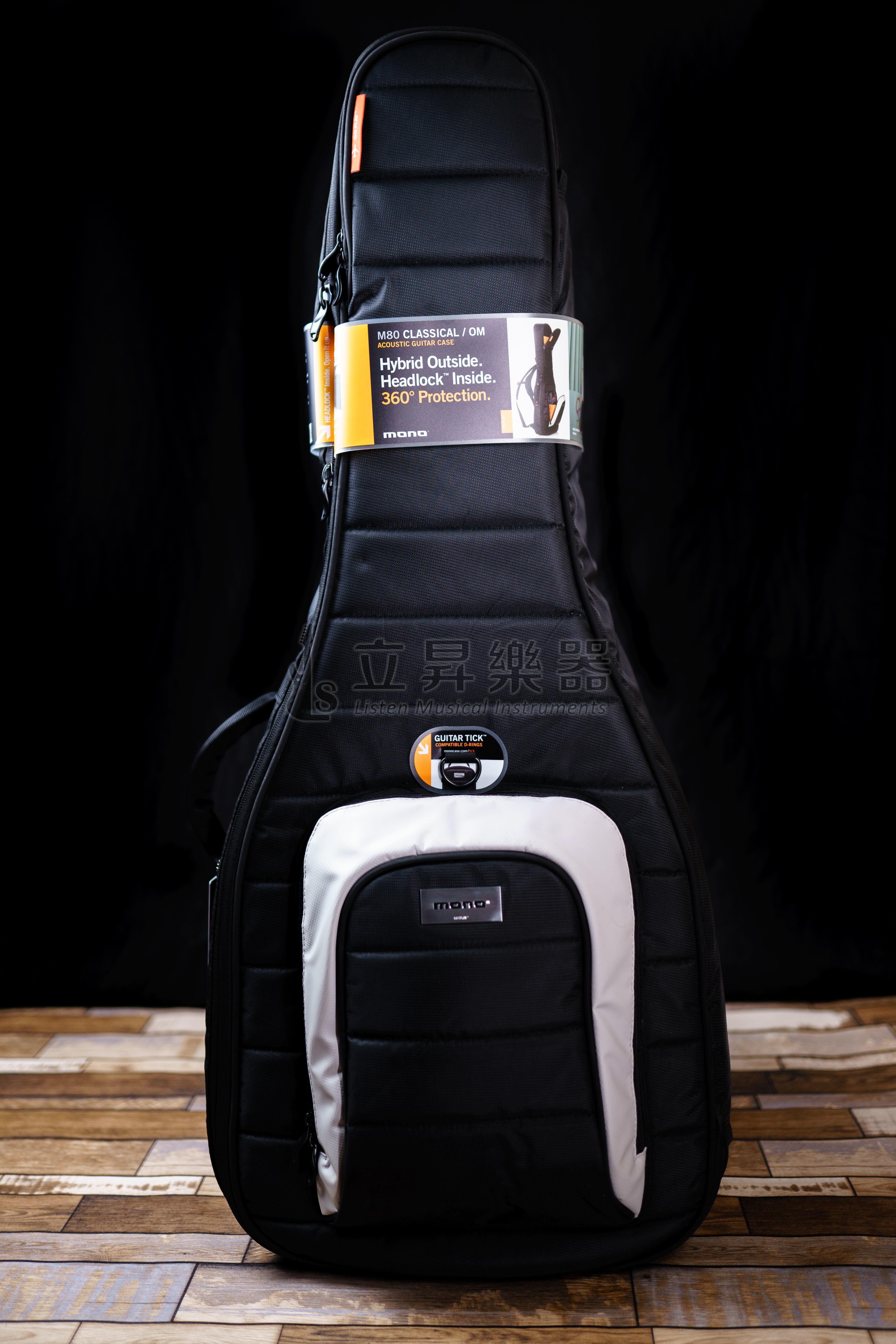 MONO M80系列 木吉他袋 OM桶 古典吉他袋 防刮耐磨防潑水 M80-AC-BLK 黑色