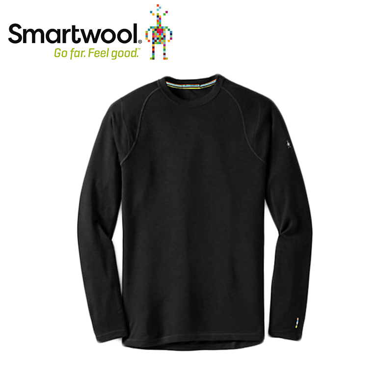 Smartwool 美國 NTS 250羊毛圓領長袖衫 男款 (黑) 美麗諾/保暖/排汗透氣 12SW600001