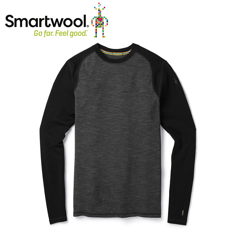 Smartwool 美國 NTS 250羊毛印花長袖衫 男款 (黑)  美麗諾/保暖/排汗透氣 12SW601002