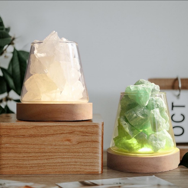 Montagne,水晶擴香,水晶擴香燈,富士山擴香,水晶能量,擴香石,居家香氛,香氛,居家佈置,白水晶,粉晶,紫水晶