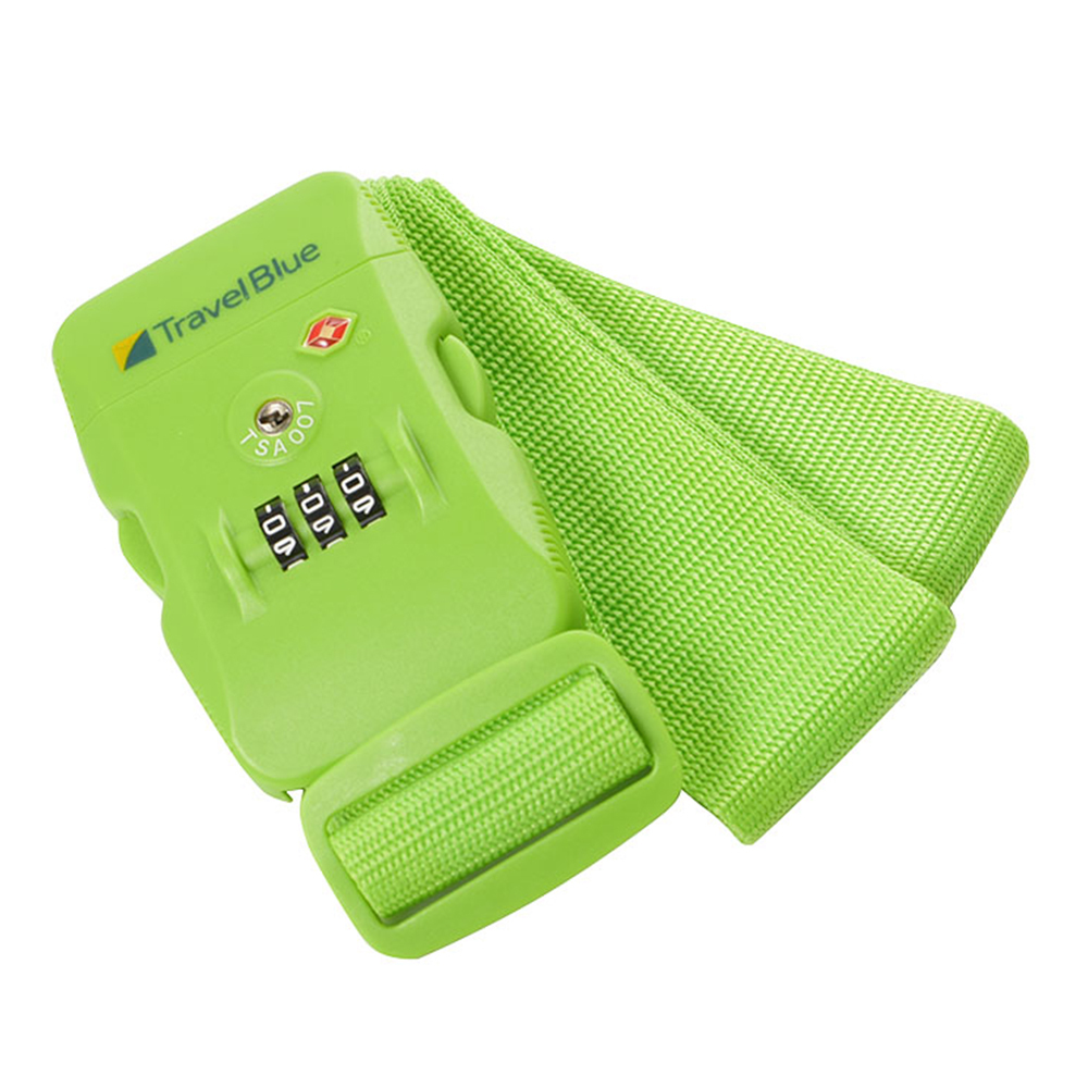 TravelBlue TSA密碼鎖行李束帶 - 綠