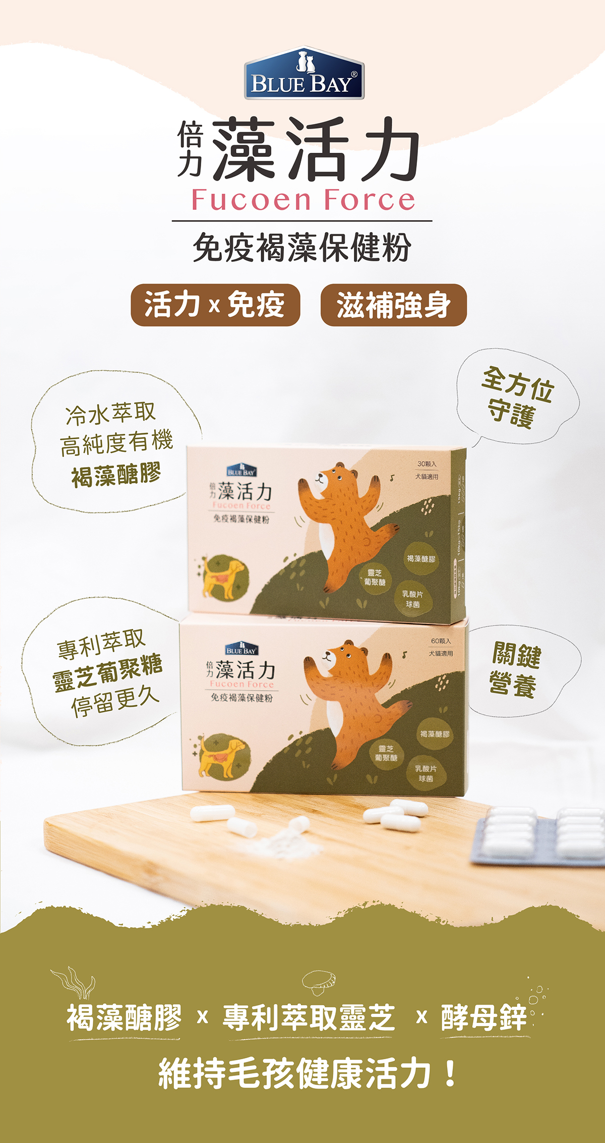 藻活力，增強免疫力，滋補強身