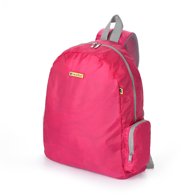 TravelBlue 大號折疊雙肩包 - 粉