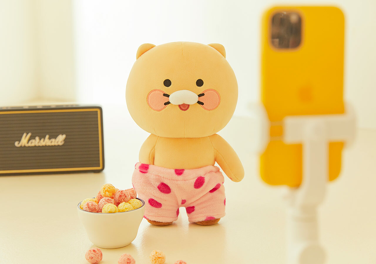 KAKAO FRIENDS CHOONSIK 春植  睡褲造型 站姿 娃娃 玩偶 抱枕