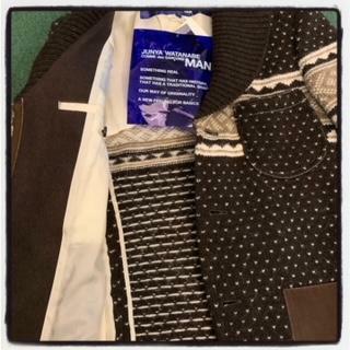 ⚠️ON SALE 30% OFF: JUNYA WATANABE MAN SNOW ISLE KNIT BLAZER - SIZE XS IN STOCK NOW (現貨發售中)