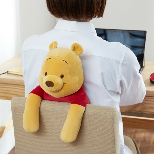 【現貨】日本 小熊維尼 米奇 杯麵 背部穴位按摩靠墊