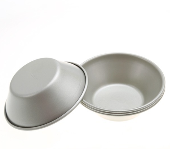 【Unopan Egg Tart mould 4pcs】Double-sided silicone non-stick cake mould 蛋塔模具4入(雙面矽利康) 800系列不沾UN20010