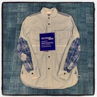 ⚠️ON SALE 25% OFF: JUNYA WATANABE COMME des GARCONS eYe FLORA PATCH CHECK SHIRT LS - SIZE XS IN STOCK NOW (現貨發售中)