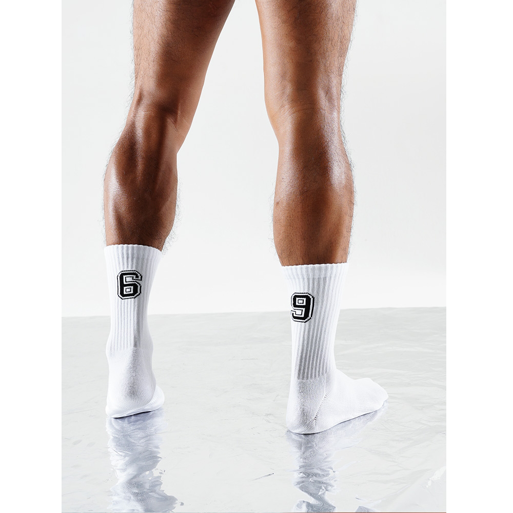 ❖May 50% Off Sale❖ Sockkon 1069 Number Crew Socks
