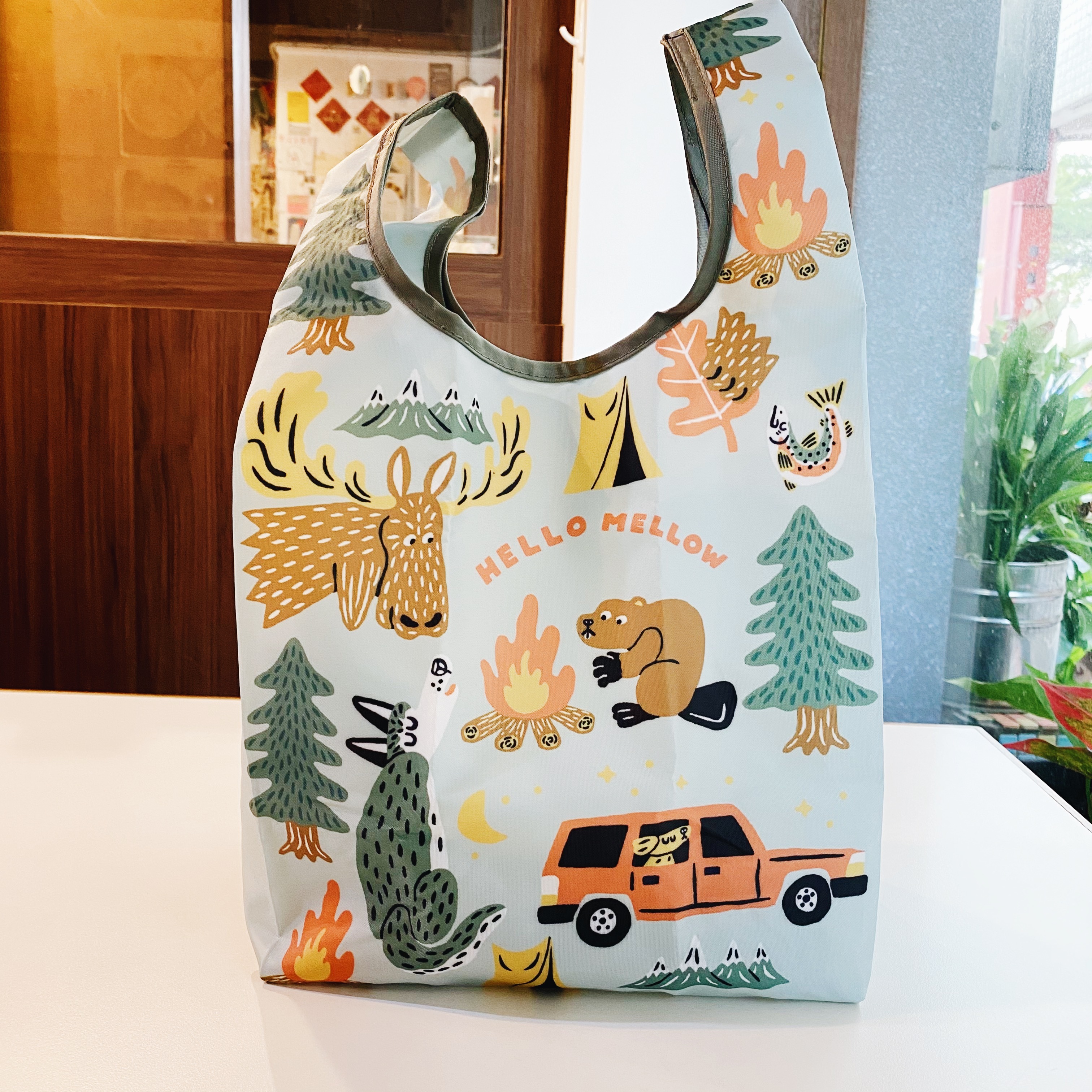 OKATAOKA 露營熊好朋友 環保提袋 購物袋｜日本Greeting Life