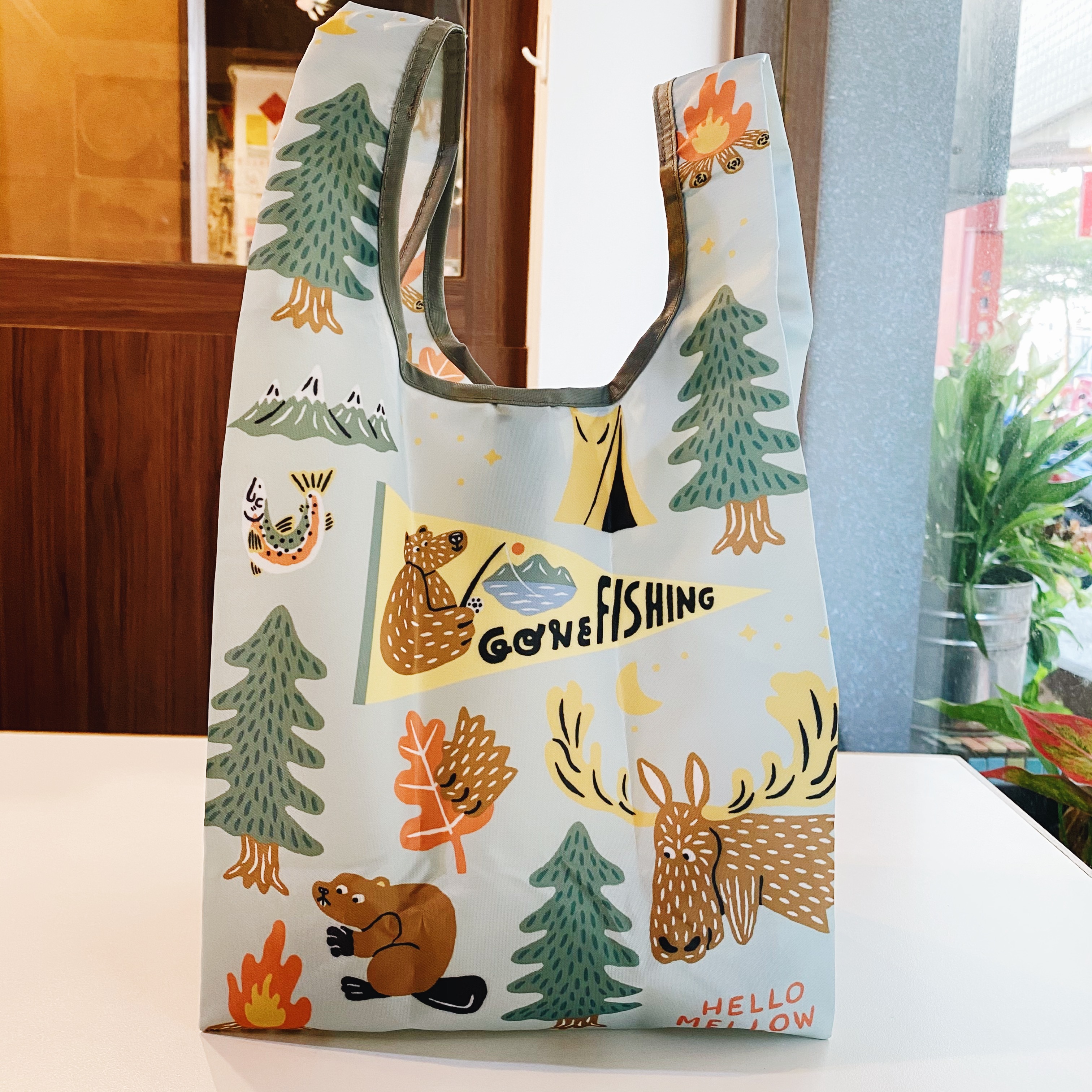 OKATAOKA 露營熊好朋友 環保提袋 購物袋｜日本Greeting Life