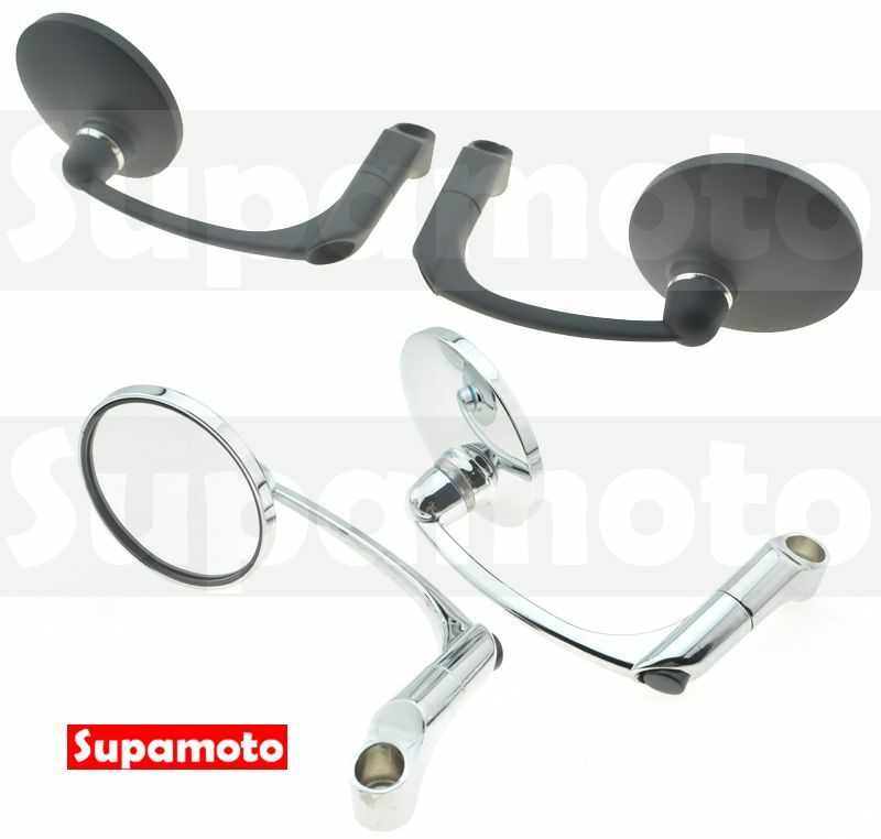 -Supamoto- M32 牛角鏡 後照鏡 咖啡 檔車 復古 cafe racer CB350 CB1100