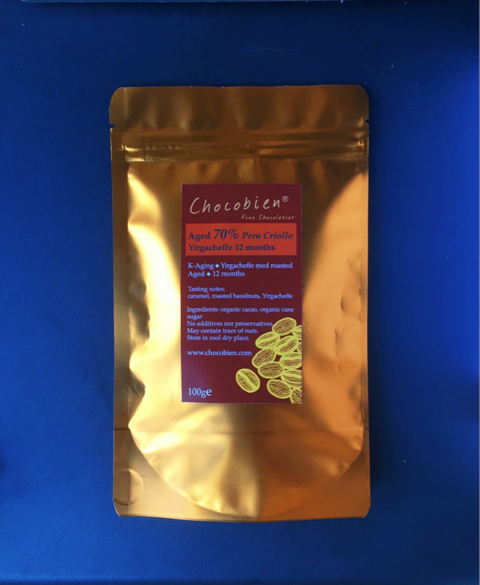 [香港製造] Chocobien 耶加雪夫咖啡朱古力 70% (100g)