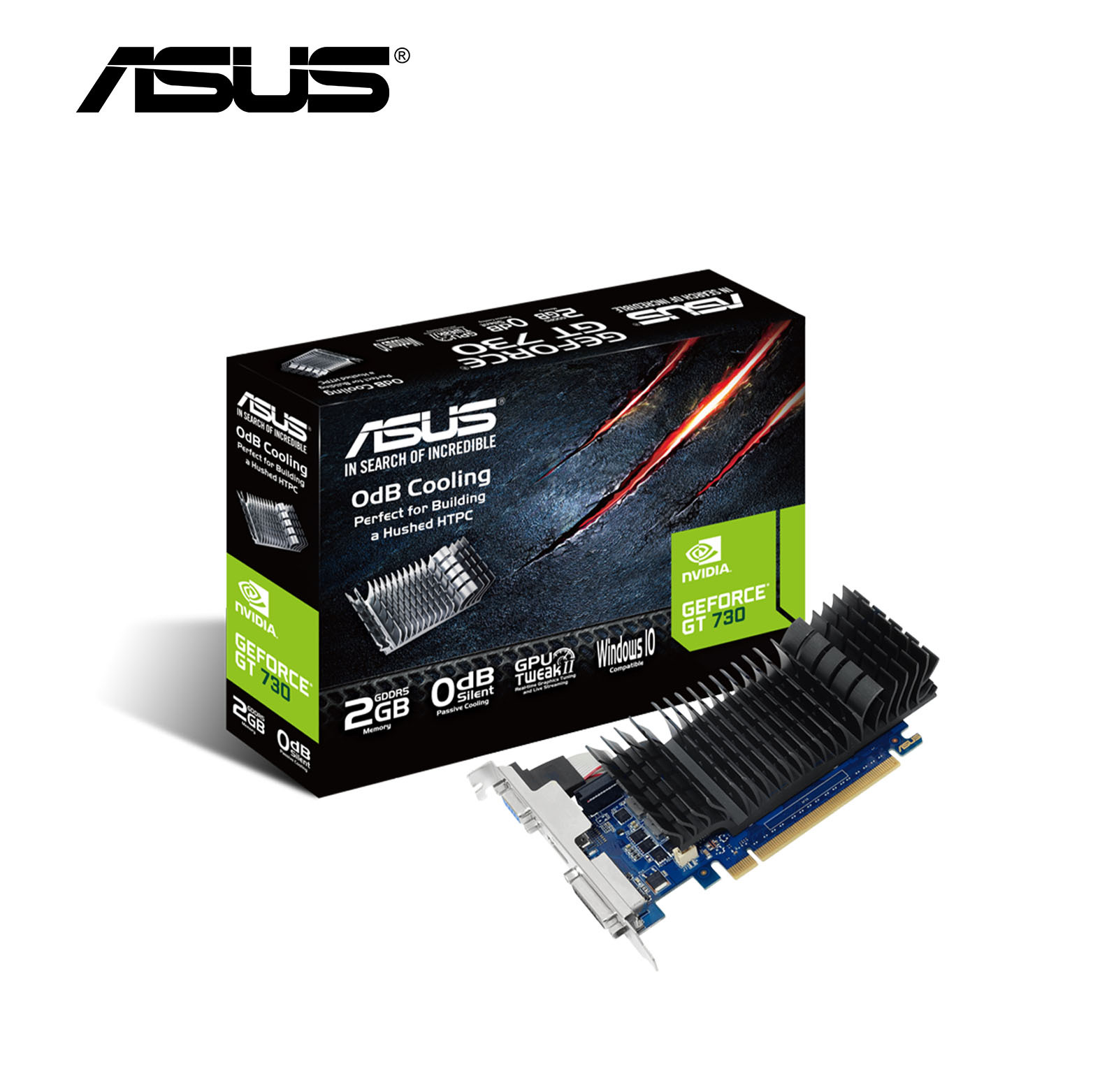 華碩 GT730-SL-2GD5-BRK 顯示卡 2G DDR5 16.5cm 靜音版