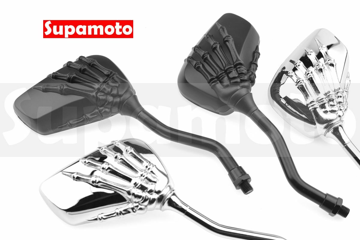 -Supamoto- M14 鬼爪 消光黑 電鍍銀 霧面 霧黑 後照鏡 後視鏡 檔車 復古 美式