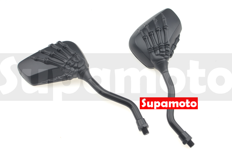 -Supamoto- M14 鬼爪 消光黑 電鍍銀 霧面 霧黑 後照鏡 後視鏡 檔車 復古 美式