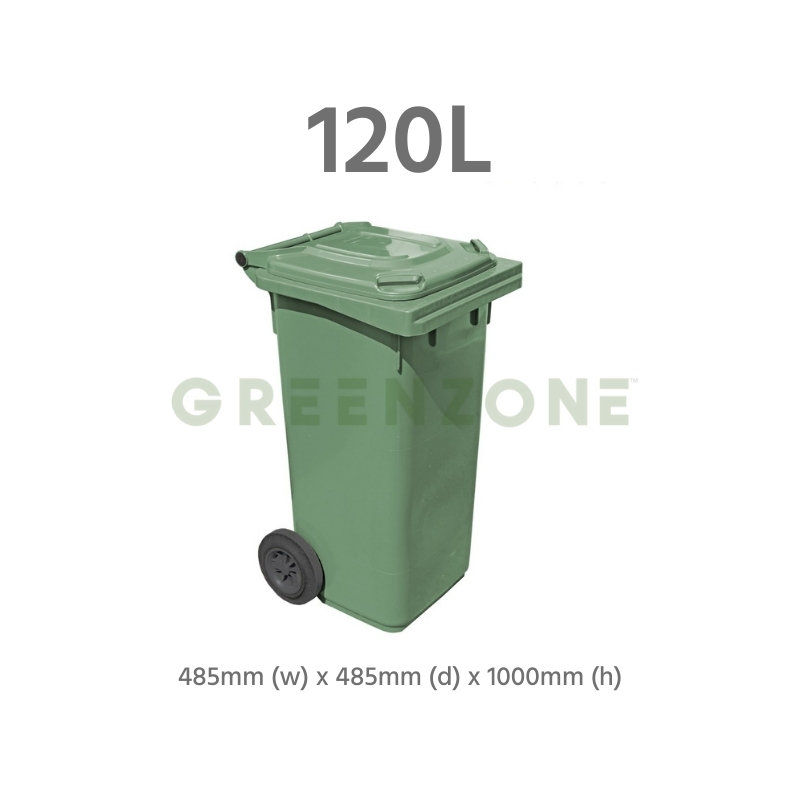 Greenzone Mobile Garbage Bin 120L (Green)