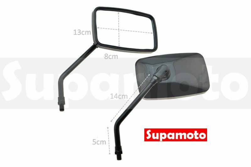 -Supamoto- M46 後照鏡 消光黑 CB400 原廠型 方形 後視鏡 MANY JBUBU 野狼 CB350