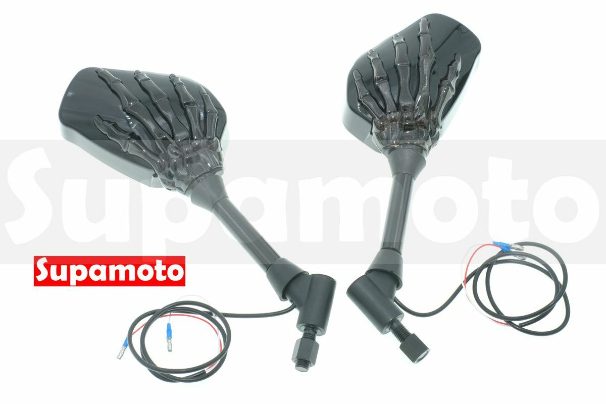 -Supamoto- M812 後照鏡 街車 鬼爪 LED 方向燈 轉向 後視鏡 日行燈 通用 改裝 重機 大重 大羊 街車