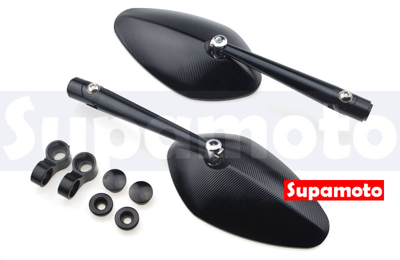 -Supamoto- M71 貝殼 後照鏡 鋁合金 後視鏡 重機 大重 速可達 通用 改裝 防眩