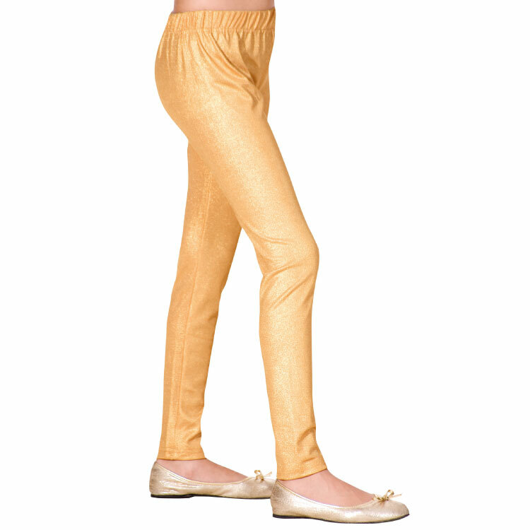 Girl Gold Shimmer Stretchable Legging CL04