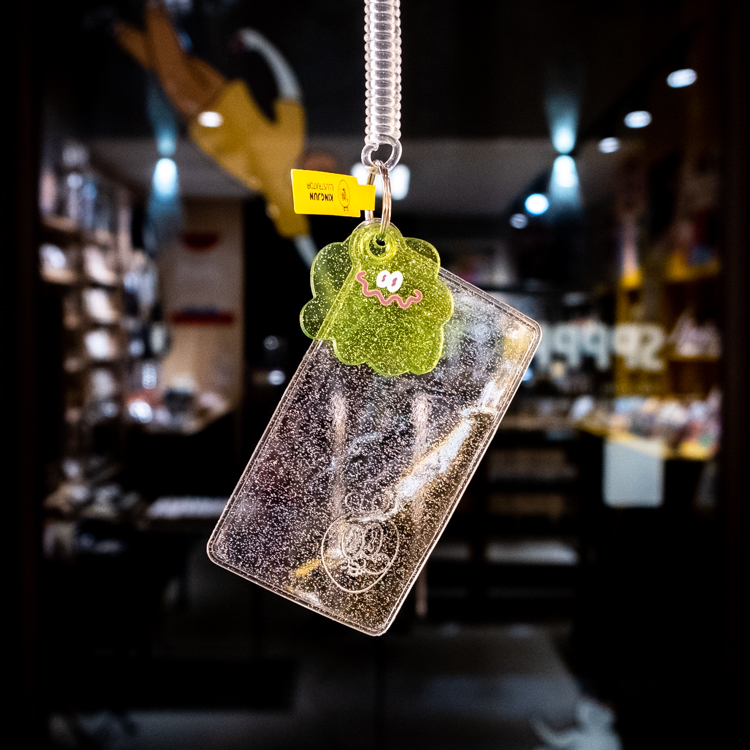 Kingjun｜細菌彈簧卡套｜透明閃粉