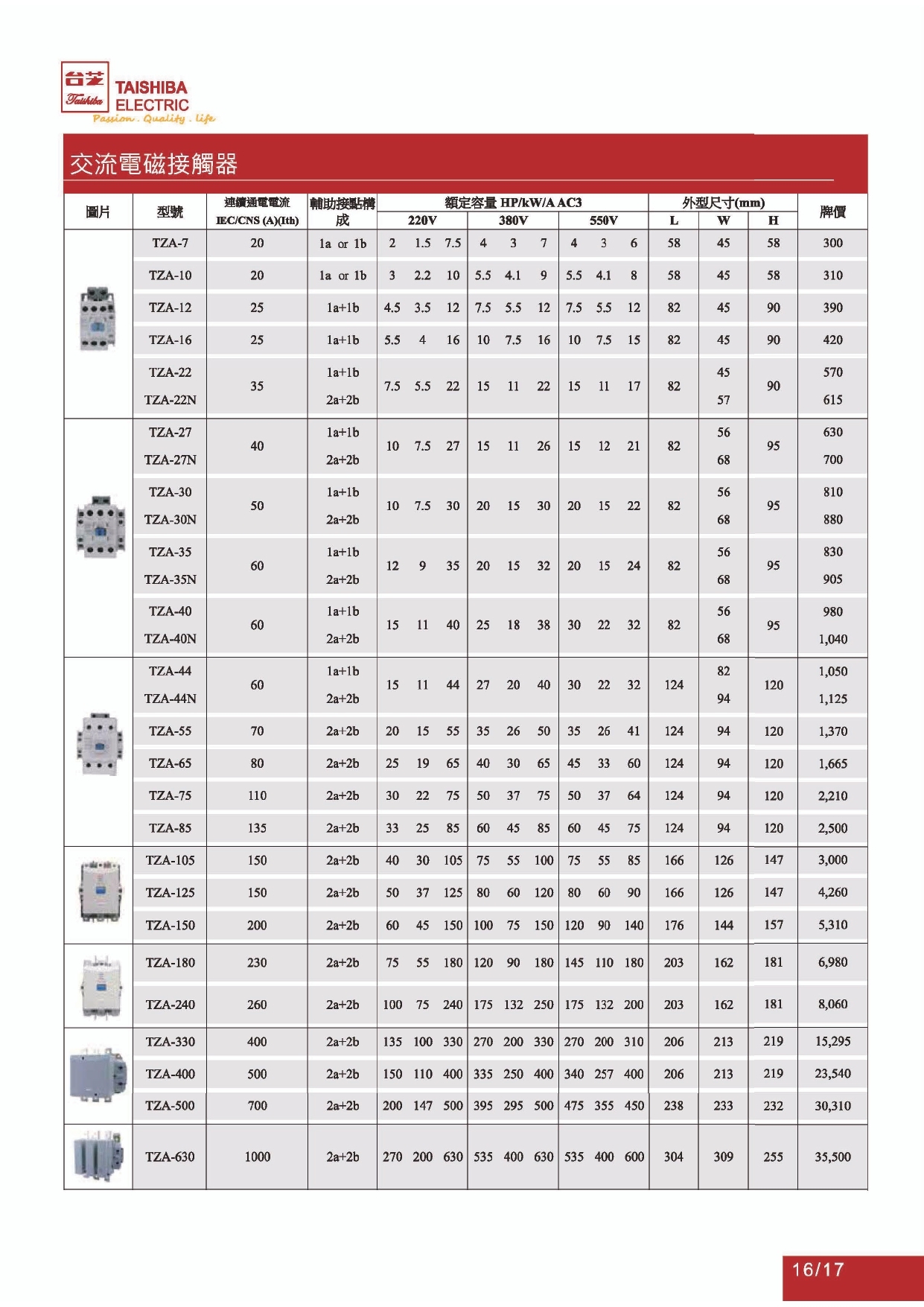 台芝-電磁接觸器