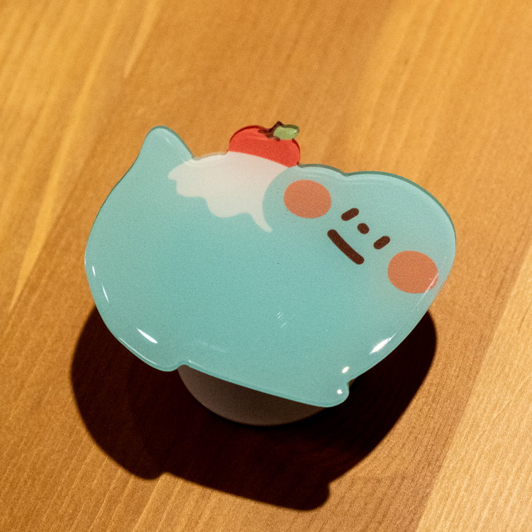 狗狗的小跳步，繪蹦砰｜手機氣墊支架｜富士山雷龍｜藍色蘋果款