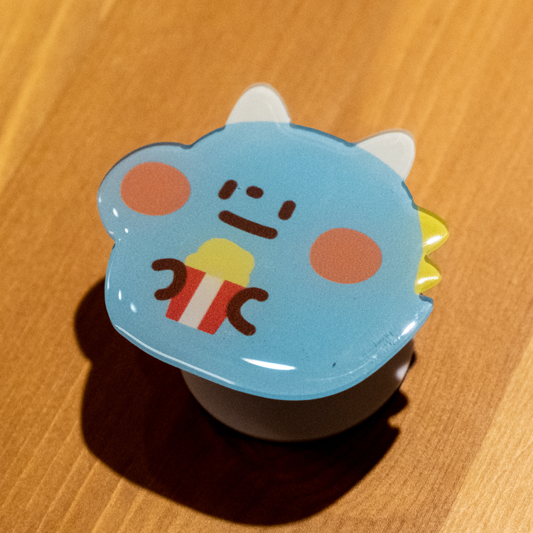 狗狗的小跳步，繪蹦砰｜手機氣墊支架｜吃貨恐龍｜爆米花角龍