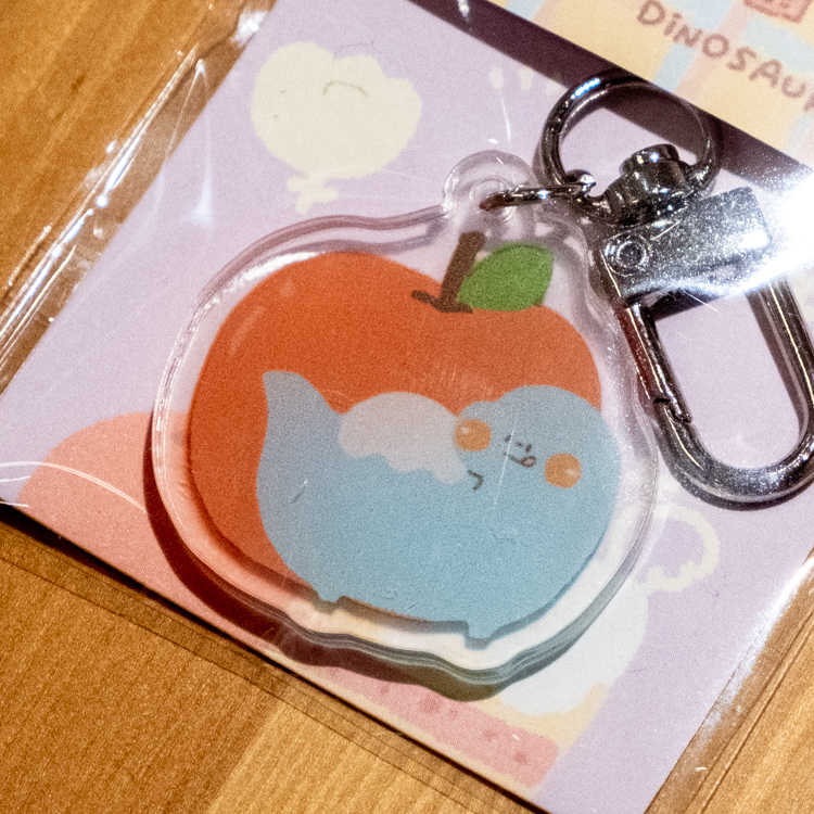 狗狗的小跳步，繪蹦砰｜壓克力吊飾｜富士山雷龍｜藍色蘋果款