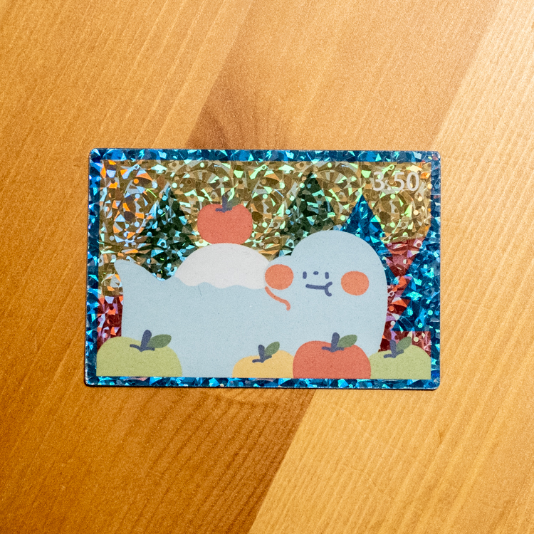 狗狗的小跳步，繪蹦砰｜雷射防水貼紙｜蘋果雷龍