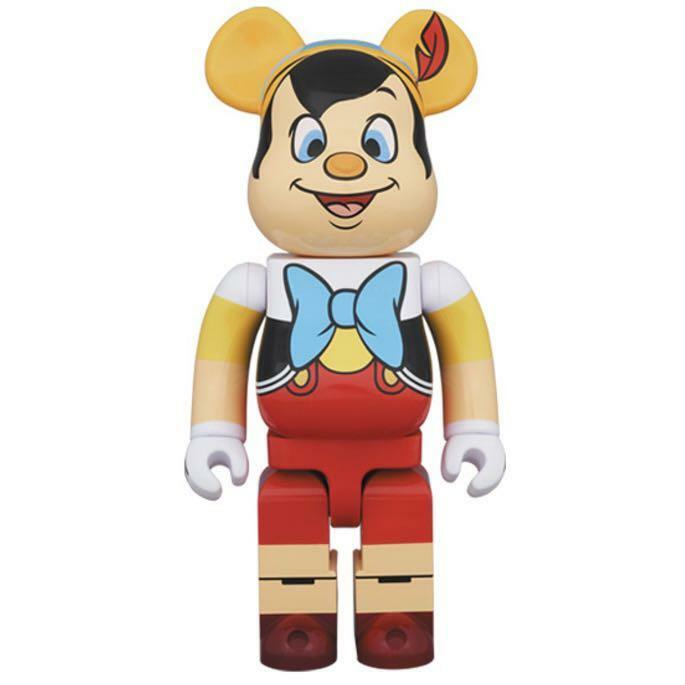 -(E5b)-BE@RBRICK X DISNEY PINOCCHIO 迪士尼 小木偶 皮諾丘 400%+100%