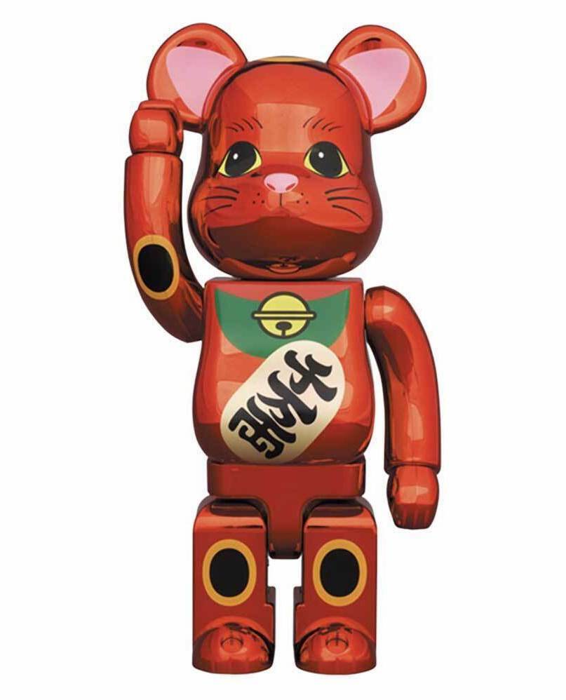 -(E5a)-BE@RBRICK MANEKINEKO PLUM GOLD PLATING 梅金 電鍍 400%