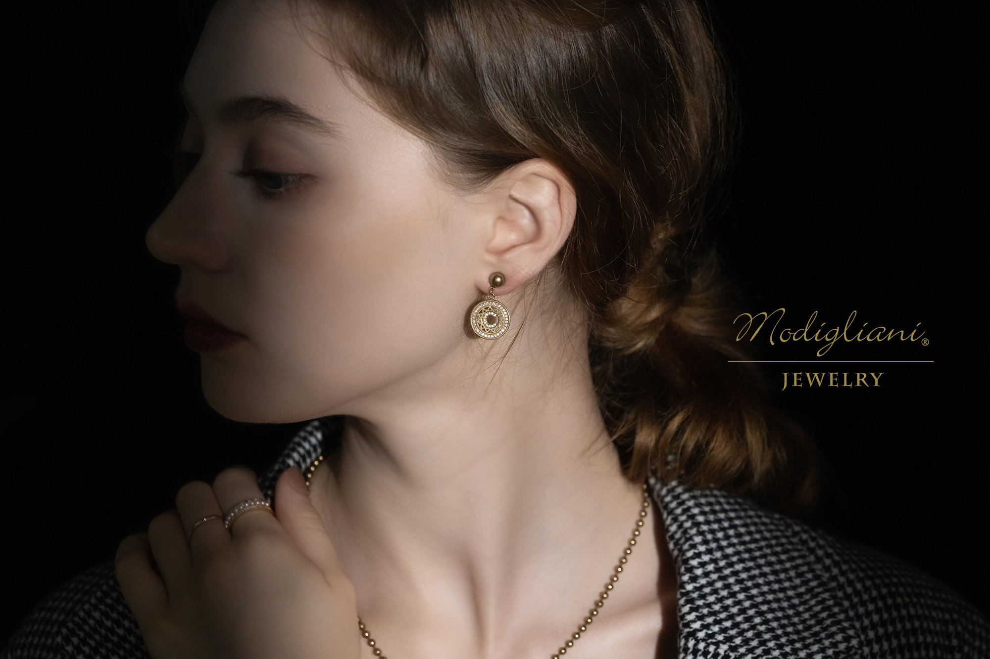 魅光圖騰英文字母耳環