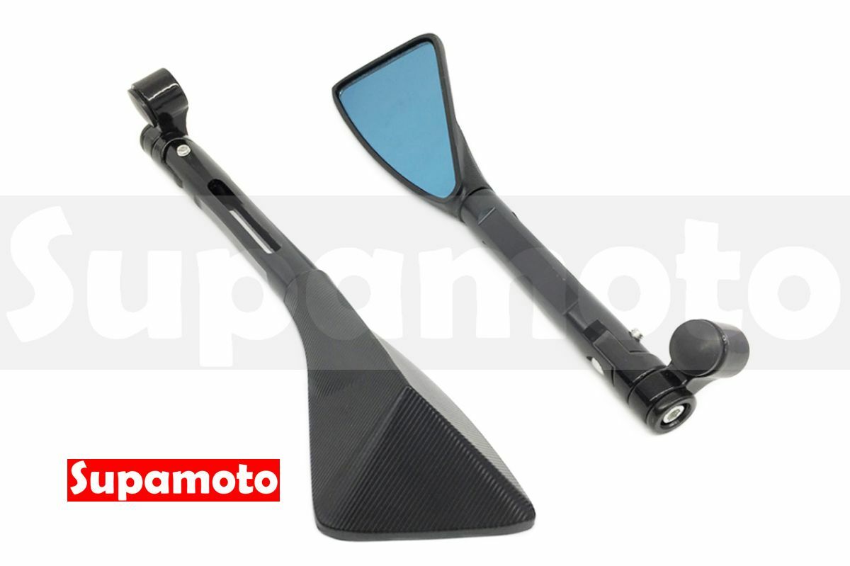 -Supamoto- M72 斧頭 長版 三角 全鋁合金 CNC 髮絲 後照鏡 後視鏡 光學 防眩目