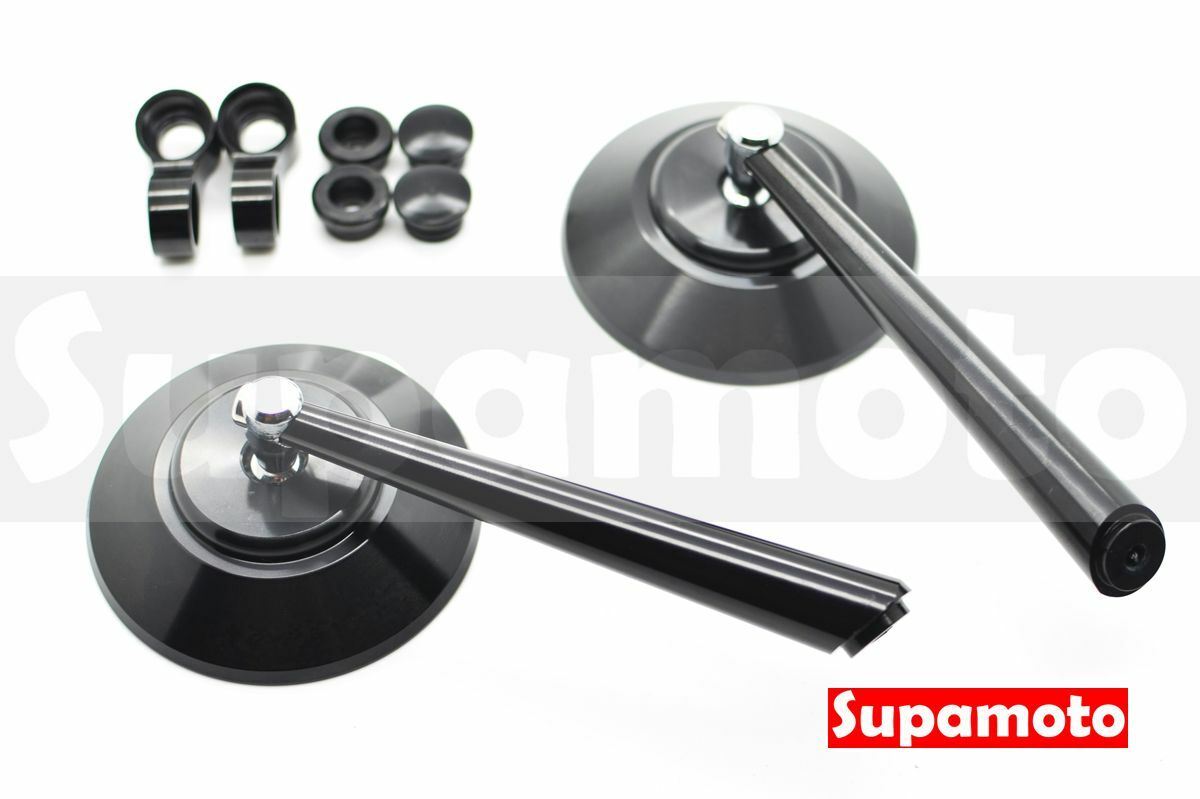 -Supamoto- M73 CNC 黑 後視鏡 後照鏡 下移 復古 CAFE 咖啡 通用 改裝 鋁合金 重機 大羊
