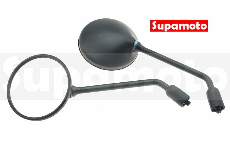 -Supamoto- M161 復古 圓鏡 消光黑 原廠型 後照鏡 後視鏡 重機 CB350 通用 改裝 CT125