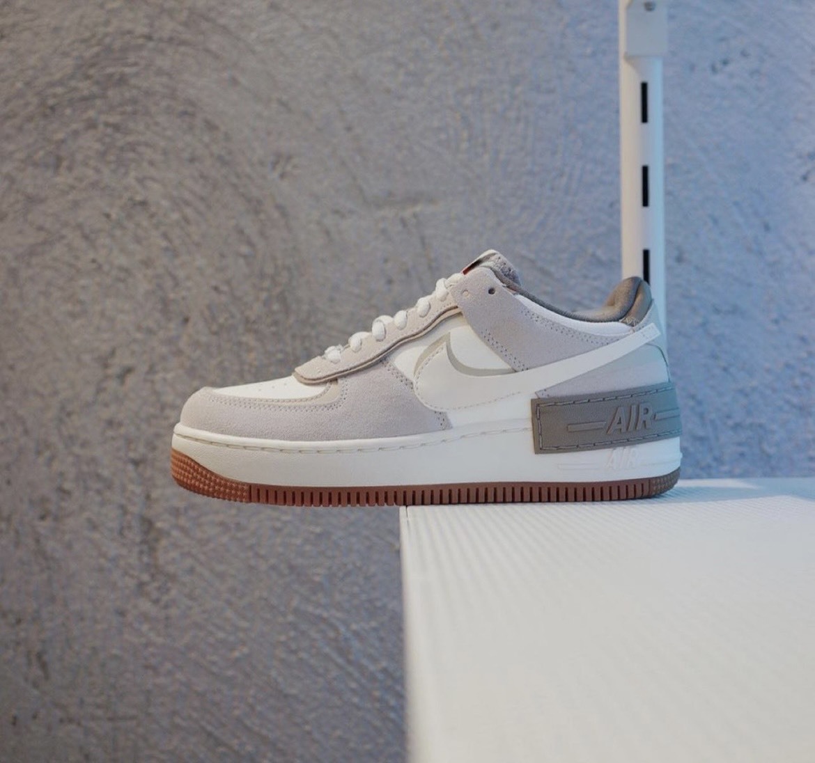 Nike Air Force 1 Shadow 雙勾 解構 女款 白紫