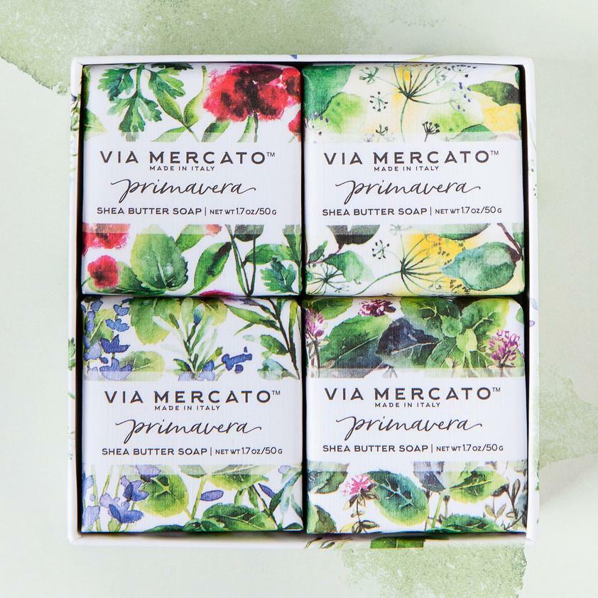 【VIA MERCATO】Primavera 乳木果油香氛皂禮盒裝 (4 x 50g)