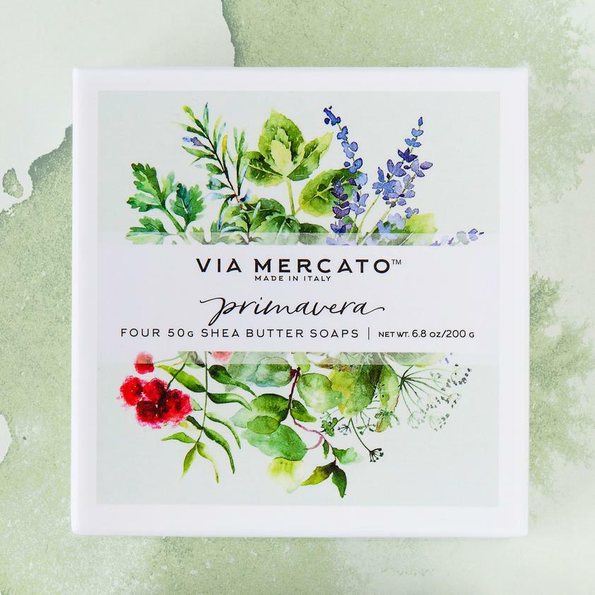 【VIA MERCATO】Primavera 乳木果油香氛皂禮盒裝 (4 x 50g)