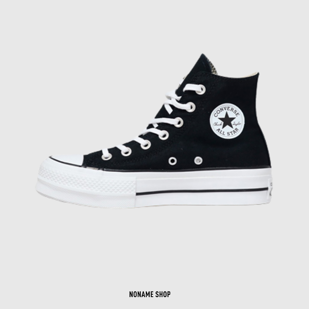 CONVERSE Chuck Taylor All Star Lift 厚底 高筒 帆布鞋 黑