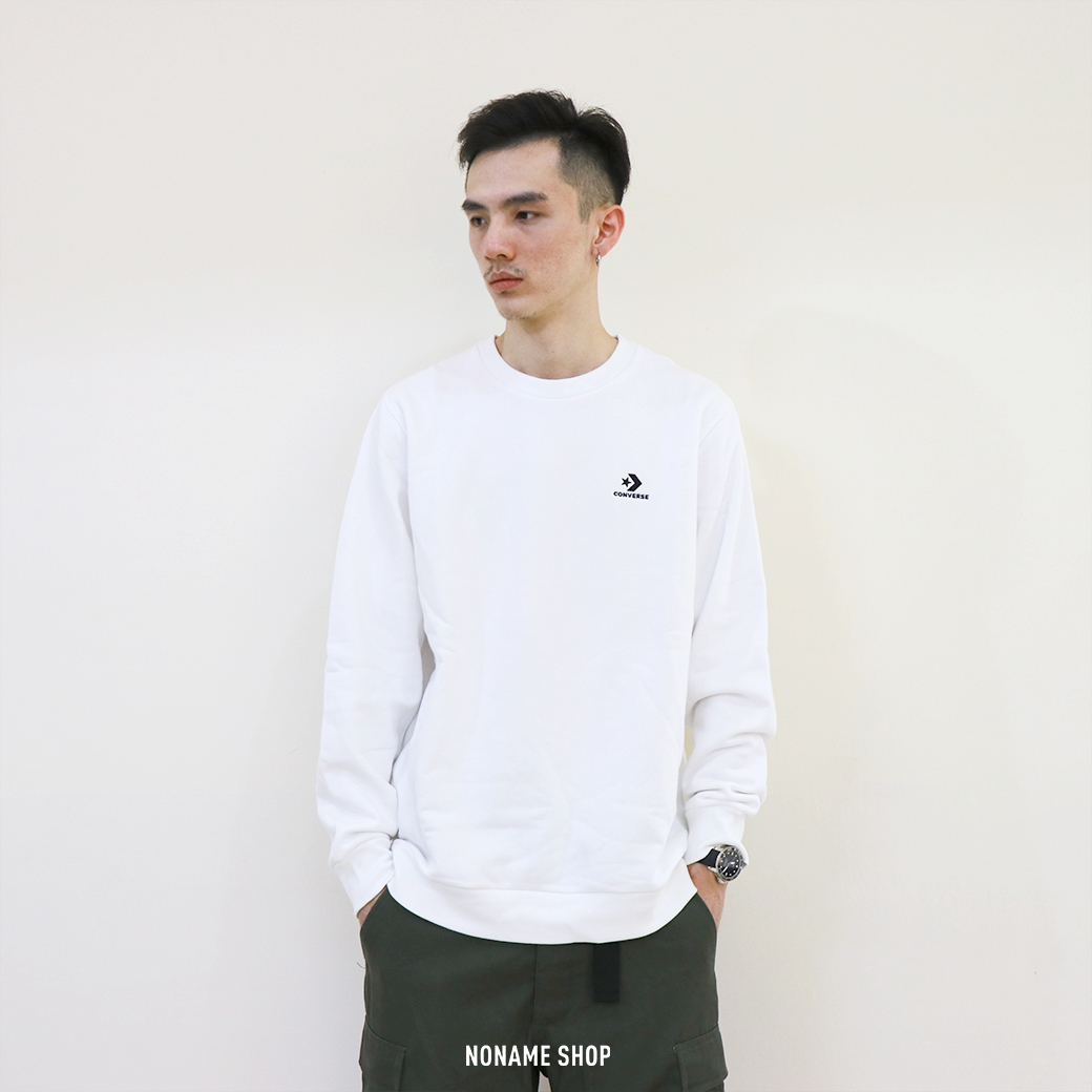 🎄聖誕限定優惠🎄 CONVERSE 經典 小Logo 大學TEE 白