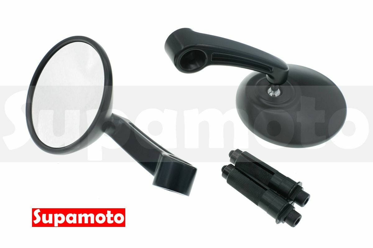 -Supamoto- M153 端子鏡 牛角鏡 車把鏡 後照鏡 CAFE 復古 重機 後視鏡 GOGORO