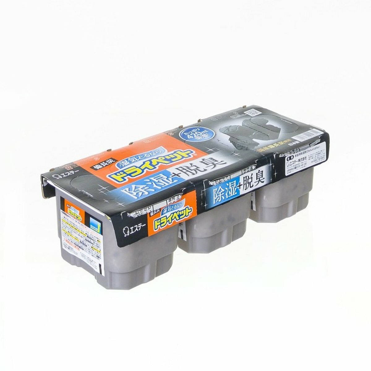 雞仔牌 - 家庭用 備長碳除濕+脫臭劑 420ml × 3盒裝