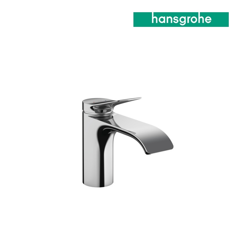 hansgrohe Vivenis 75014, -000 Single lever basin mixer 80 without waste set, with AirPower waterfall cascade flow