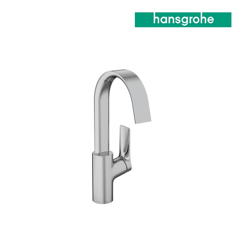hansgrohe Vivenis 75032, -000 Single lever basin mixer 210 with swivel spout without waste set, with AirPower waterfall cascade flow - With GA Approval & Wels